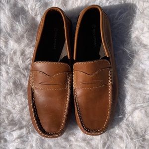 Stylish Rockport Brown Leather Loafers 